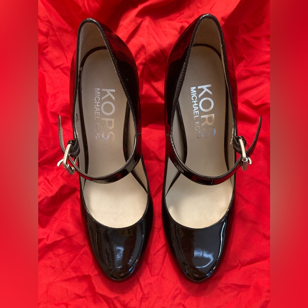 Michael Kors Black Patent Heels - Picture 2 of 11